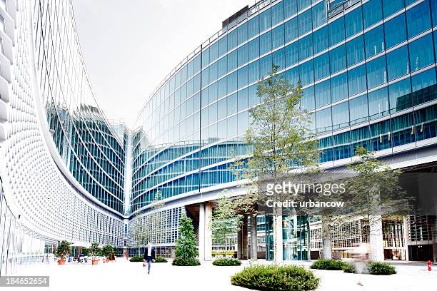 palazzo lombardia, milan - lombard stock pictures, royalty-free photos & images
