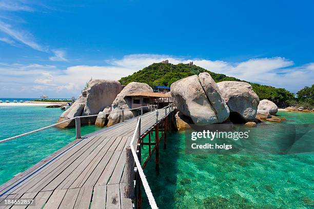 nang yuan island at koh tao, thailand - koh tao thailand stock pictures, royalty-free photos & images