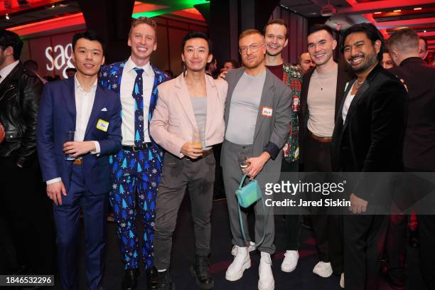 Jason Guo, Kent Blake, Disheng Zheng, Matt Merrill and guests attend The Toys Party NYC 2023 at Pier 60 on December 10, 2023 in New York City.