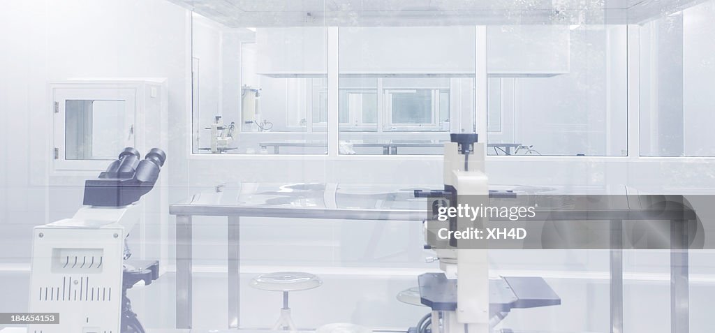 Clean room in laboratory