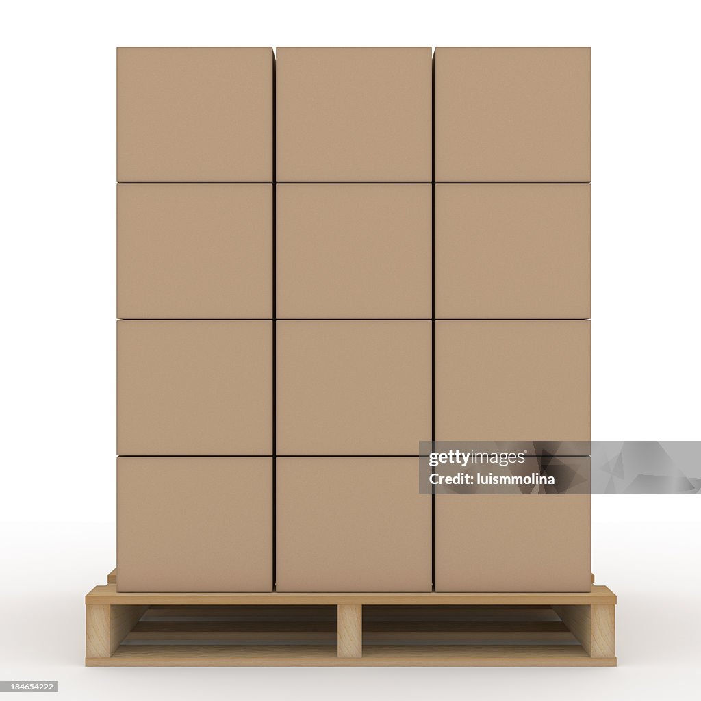 Boxes on Shipping Pallet