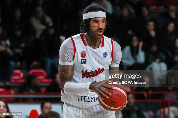 Willie Cauley-Stein of Itelyum Varese seen in action during the FIBA Europe Cup 2023/24 Second Round Group N game between Itelyum Varese and ZZ...