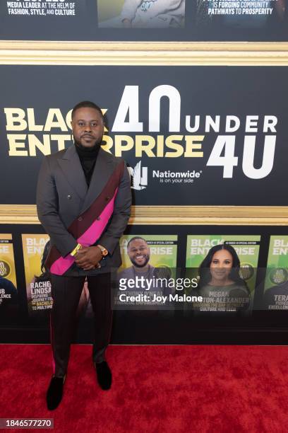 Anthony O'Neal attends Black Enterprise celebrates 40 Under 40 Class of 2023 at Altman Building on December 10, 2023 in New York City.
