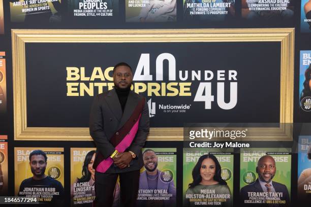 Anthony O'Neal attends Black Enterprise celebrates 40 Under 40 Class of 2023 at Altman Building on December 10, 2023 in New York City.