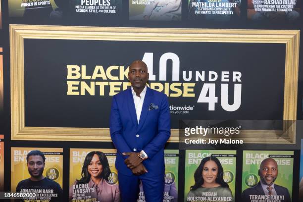 Terance Takyi attends Black Enterprise celebrates 40 Under 40 Class of 2023 at Altman Building on December 10, 2023 in New York City.