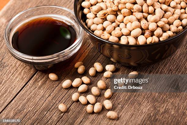 soy products - soy sauce stock pictures, royalty-free photos & images