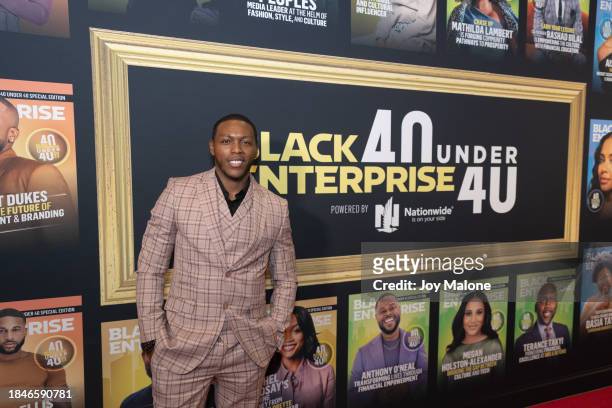 Jermel Howard attends Black Enterprise celebrates 40 Under 40 Class of 2023 at Altman Building on December 10, 2023 in New York City.