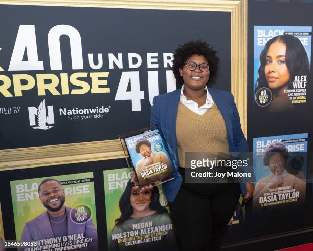Dasia Taylor attends Black Enterprise celebrates 40 Under 40 Class of 2023 at Altman Building on December 10, 2023 in New York City.