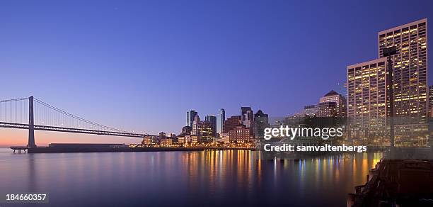 san francisco financial district - market street san francisco stockfoto's en -beelden