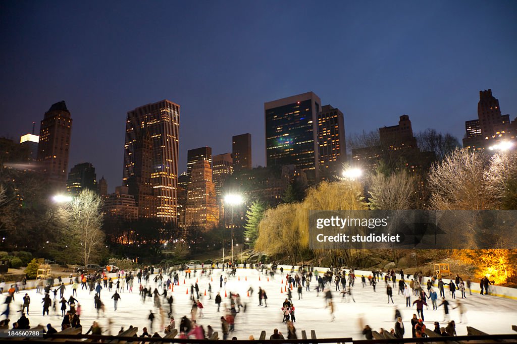 Pista de patinaje sobre hielo en Central Park