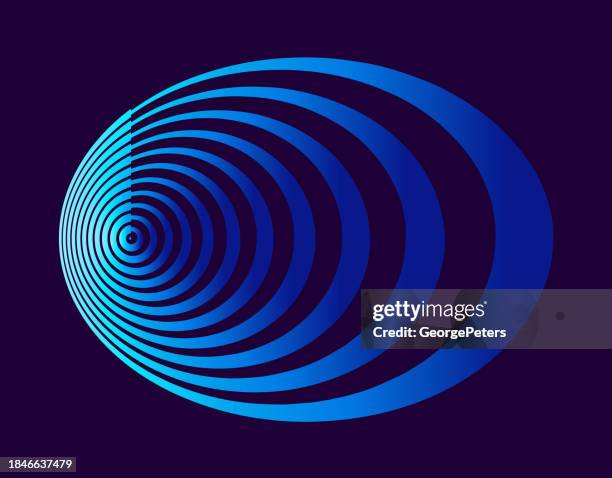 eye scanner technology scanning retina - scanning awareness reconnaisance stock illustrations