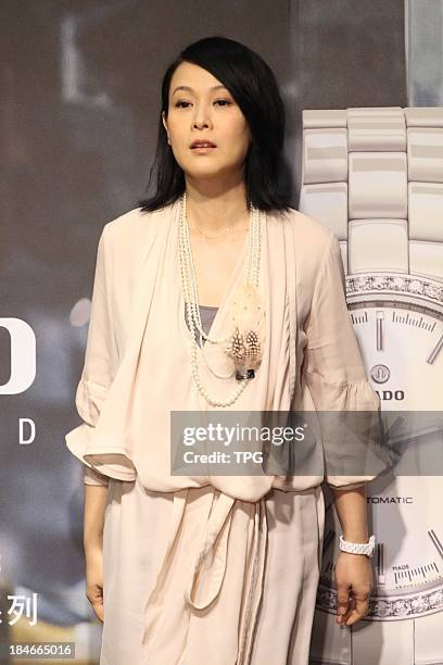 Singer Ren'e Liu and Yen-j attend opening ceremony at Taipei 101 on Monday Oct 14,2013 in Taipei,China.