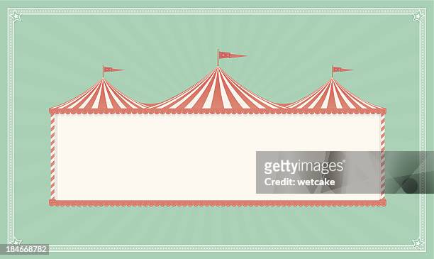 vintage circus sign - traditional festival stock illustrations