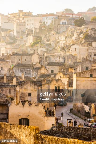 i sassi di matera, italy - cliff house stock pictures, royalty-free photos & images