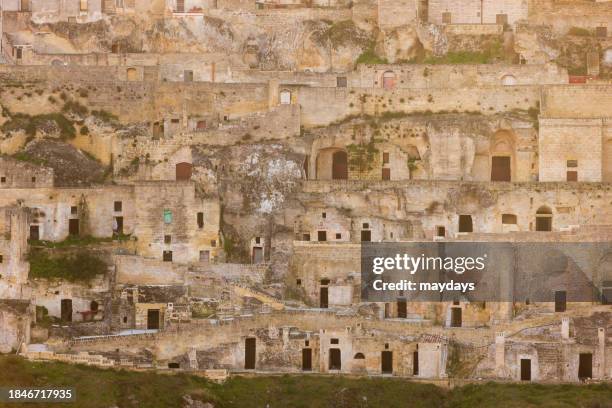 i sassi di matera, italy - matera stockfoto's en -beelden