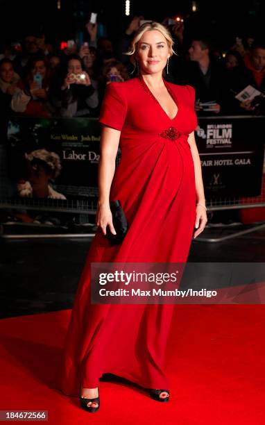 Kate Winslet attends the Mayfair Gala European Premiere of 'Labor Day' during the 57th BFI London Film Festival at Odeon Leicester Square on October...