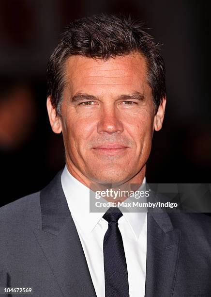 Josh Brolin attends the Mayfair Gala European Premiere of 'Labor Day' during the 57th BFI London Film Festival at Odeon Leicester Square on October...