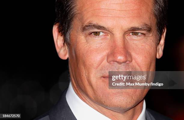 Josh Brolin attends the Mayfair Gala European Premiere of 'Labor Day' during the 57th BFI London Film Festival at Odeon Leicester Square on October...