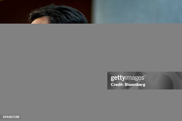 House Majority Leader Eric Cantor, a Republican from Virginia, speaks to members of the media at the United States Capitol in Washington, D.C., U.S.,...