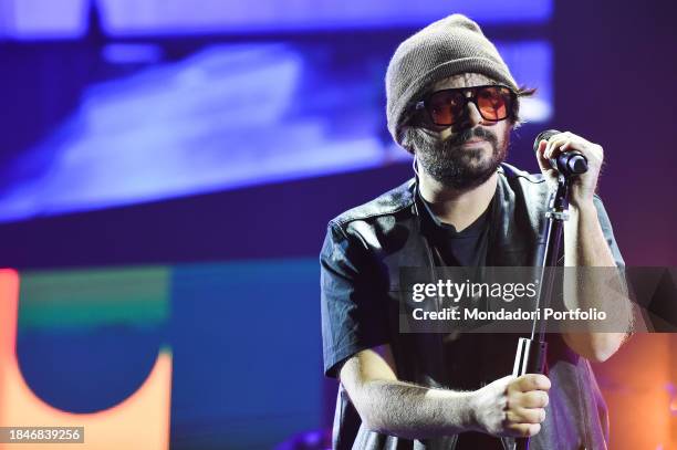 Live concert of Italian singer-songwriter Calcutta at Palasport. Rome , December 7th, 2023