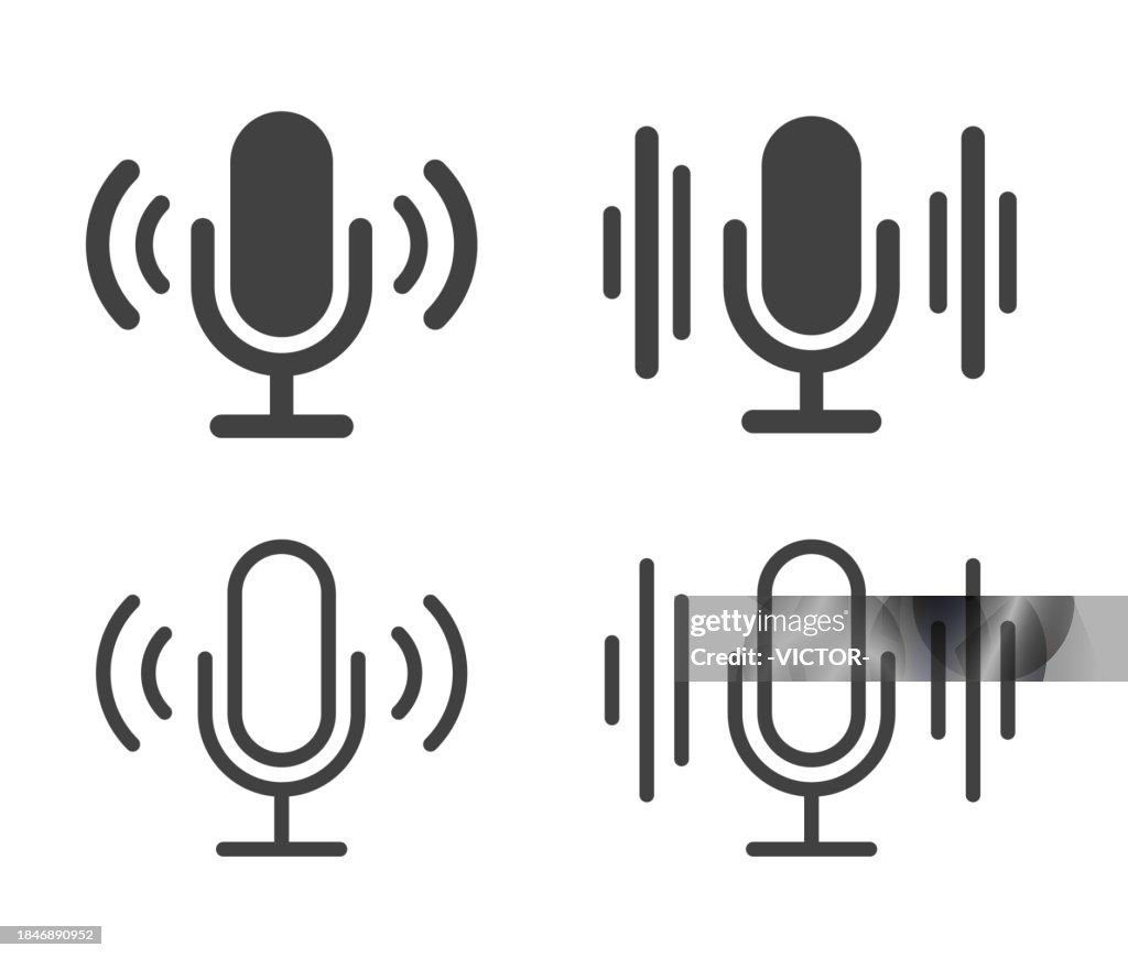 Microphone - Icônes d’illustration