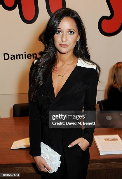 Roxie Nafousi attends a private view of Damien Hirst And Felix Gonzalez-Torres's exhibition "Candy" at Blain Southern on October 15, 2013 in London,...