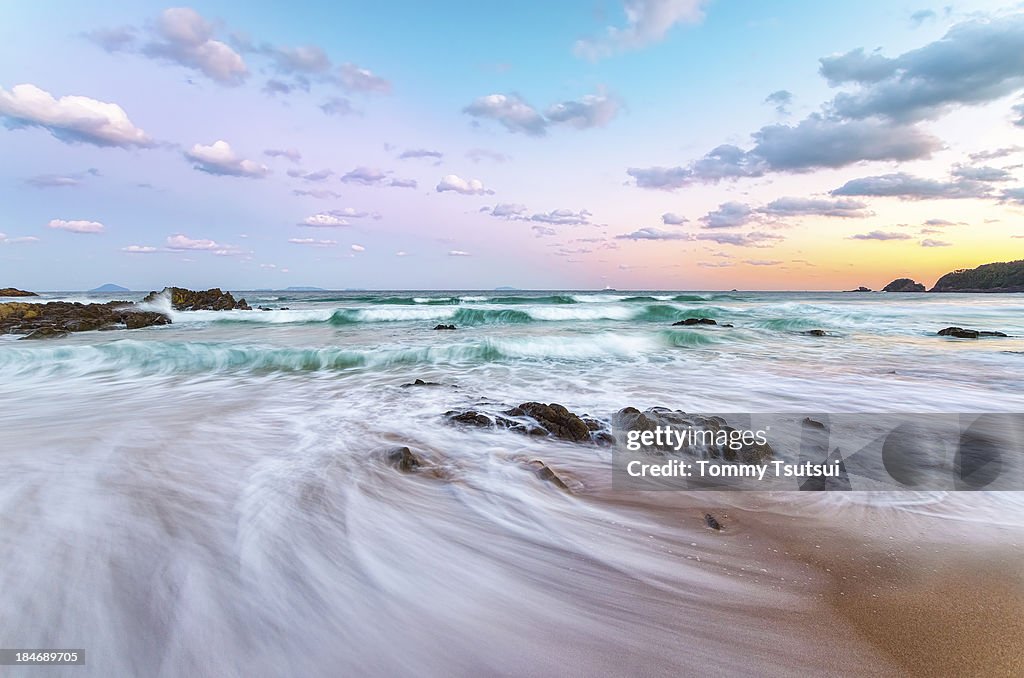 Twilight Waves at Maiso Beach