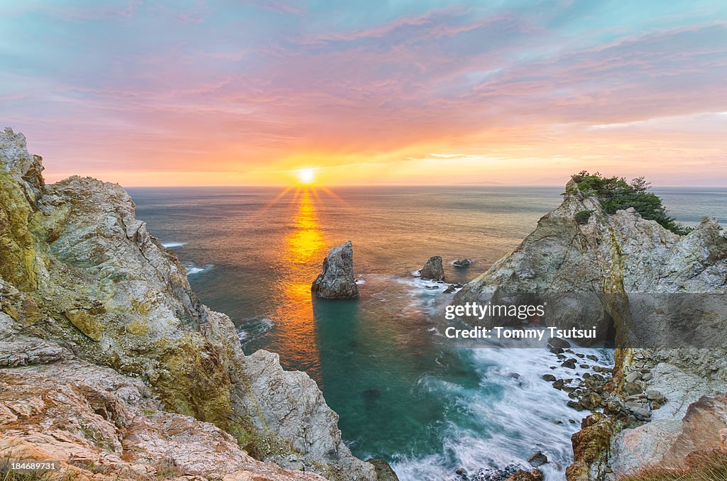 Sunset on Cape Koganezaki