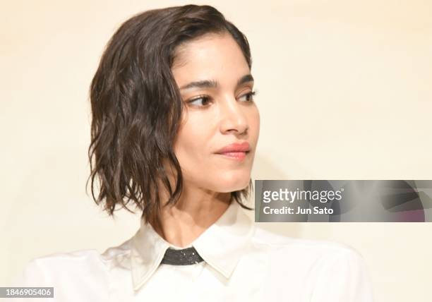 Actress Sofia Boutella attends the "Rebel Moon: Part One - A Child of Fire" Press Conference on December 11, 2023 in Tokyo, Japan.