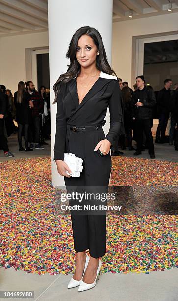 Roxie Nafousi attends the private view for Damien Hirst and Feliz Gonzalez-Torres' 'Candy' at Blain Southern on October 15, 2013 in London, England.