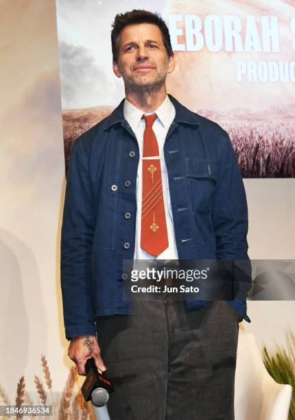 Director Zack Snyder attends the "Rebel Moon: Part One - A Child of Fire" Press Conference on December 11, 2023 in Tokyo, Japan.
