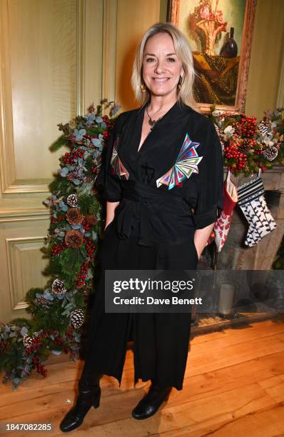 Tamzin Outhwaite attends the launch of new BBC One Drama "Murder Is Easy" at The Charlotte Street Hotel on December 14, 2023 in London, England.