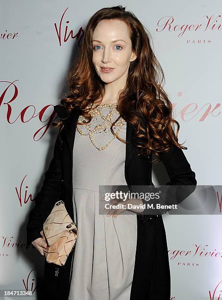 Olivia Grant attends the Roger Vivier Virgule London launch party hosted by Atlanta de Cadenet, Ines de la Fressange and Bruno Frisoni, Creative...