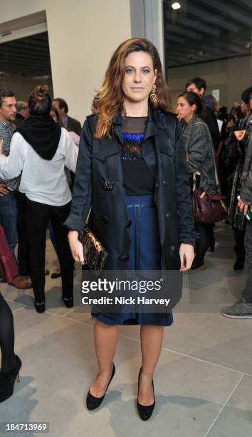 Francesca Versace attends the private view for Damien Hirst and Feliz Gonzalez-Torres' 'Candy' at Blain Southern on October 15, 2013 in London,...