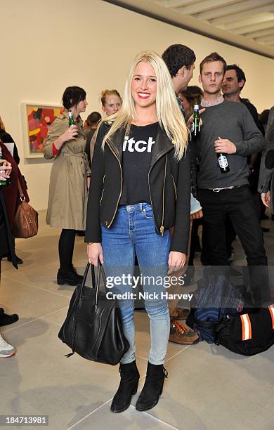 Scarlett Bowman attends the private view for Damien Hirst and Feliz Gonzalez-Torres' 'Candy' at Blain Southern on October 15, 2013 in London, England.