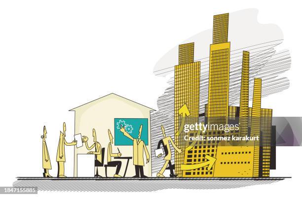 employment agency - red tape stock illustrations