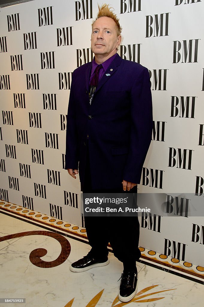 John Lydon Attends The Bmi Awards At The Dorchester On October 15 Nachrichtenfoto Getty Images