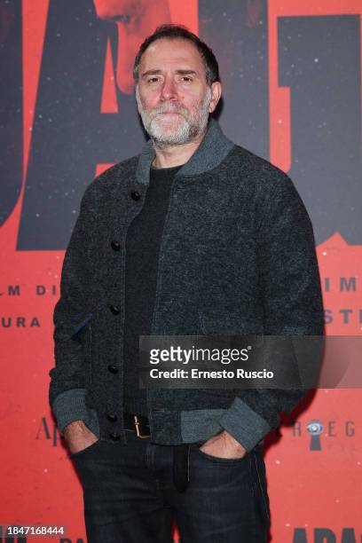 Valerio Mastandrea attends the photocall for the movie "Adagio" at The Space Moderno on December 11, 2023 in Rome, Italy.