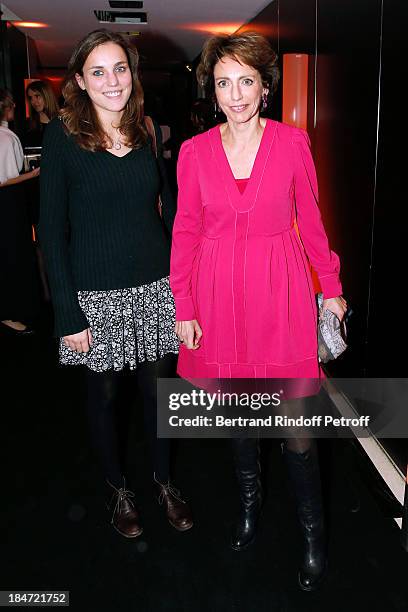 Minister of Health Marisol Touraine with her daughter Alexandra Touraine attend AROP Gala at Opera Bastille with a representation of 'Aida' on...