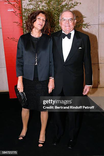 Baron and Baroness Guy de Wouters attend AROP Gala at Opera Bastille with a representation of 'Aida' on October 15, 2013 in Paris, France.