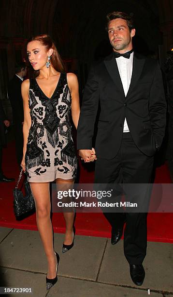 Una Healy and Ben Foden attending the Attitude Magazine Awards on October 15, 2013 in London, England.