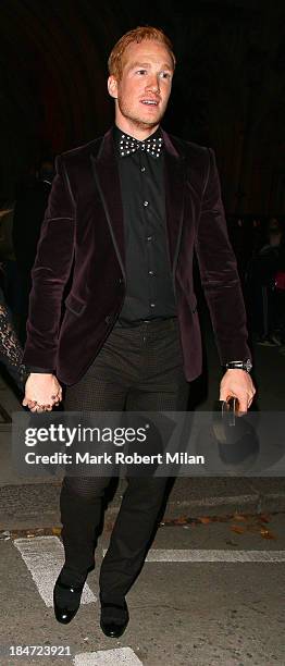 Greg Rutherford attending the Attitude Magazine Awards on October 15, 2013 in London, England.