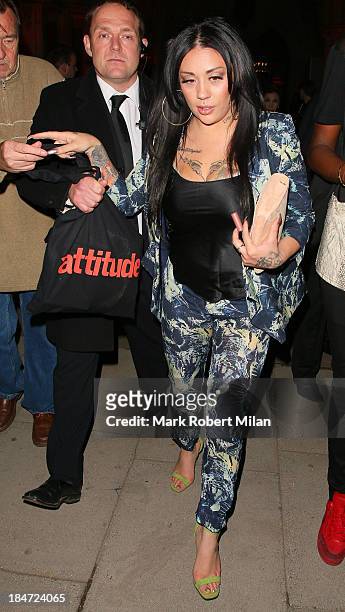 Mutya Buena attending the Attitude Magazine Awards on October 15, 2013 in London, England.