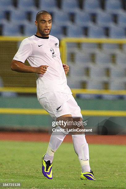 Winston Reid of New Zealand during a FIFA Friendly match between Trinidad & Tobago and New Zealand at the Hasley Crawford Stadium on October 15, 2013...