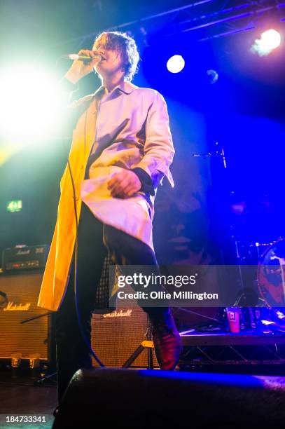 Pete Doherty of Babyshambles performs at 02 Academy on October 15, 2013 in Leicester, England.