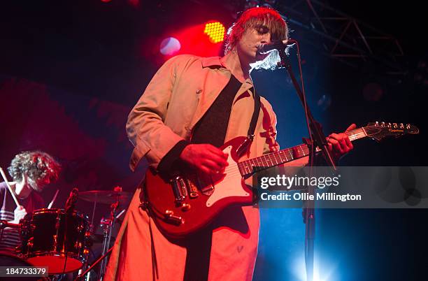 Pete Doherty of Babyshambles performs at 02 Academy on October 15, 2013 in Leicester, England.