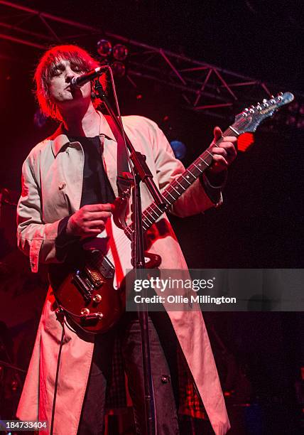 Pete Doherty of Babyshambles performs at 02 Academy on October 15, 2013 in Leicester, England.