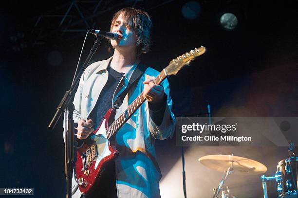 Peter Doherty of Babyshambles performs at 02 Academy on October 15, 2013 in Leicester, England.