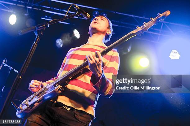 Drew McConell of Babyshambles performs at 02 Academy on October 15, 2013 in Leicester, England.