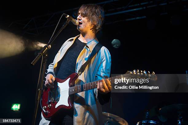 Pete Doherty of Babyshambles performs at 02 Academy on October 15, 2013 in Leicester, England.